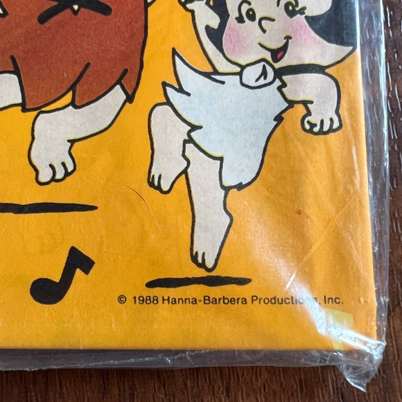 The Flintstones Baby Gift Wrap Vintage Wrapping Paper Jukebox 1988 Hanna Barbera - Picture 7 of 7